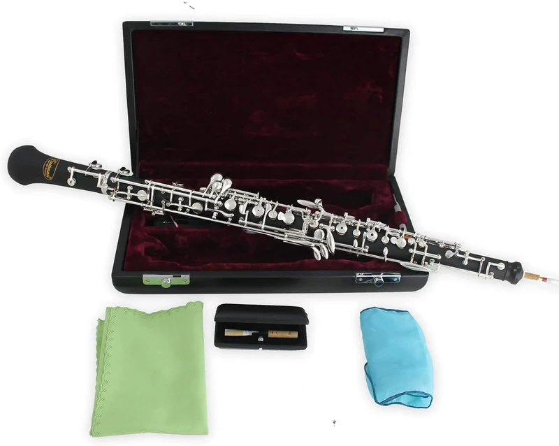 Eastman C Semi Automatic Conservatory Oboe with 3 Octave Flaps, All Trillers, Deep B Resonance Valve, Silver-plated, Ebonite, Leather Pads