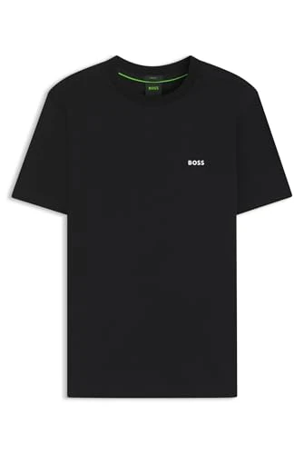 BOSS Men's Tiburt Short Sleeve Crewneck T-Shirt, Black, 3XL