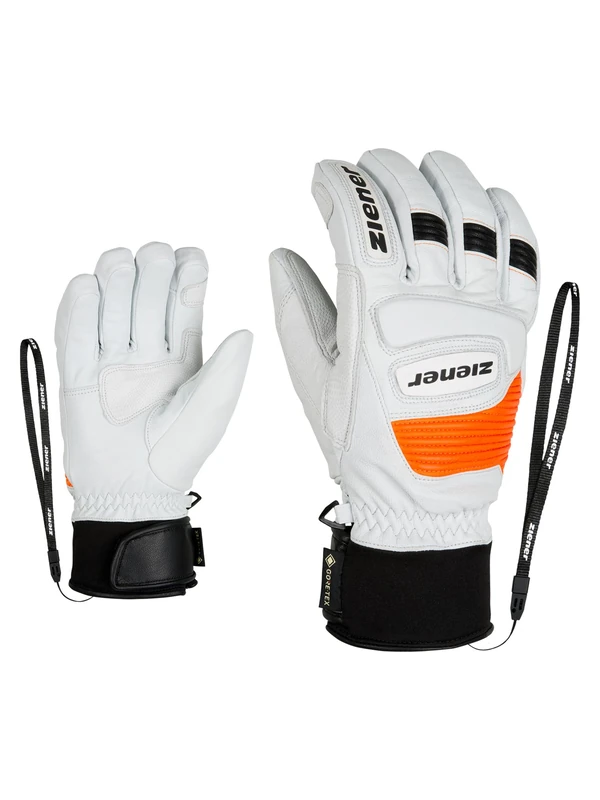Ziener Guard GTX Grip PR Men's Ski Gloves - White, Size 10