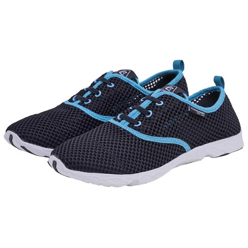 Cressi Aqua Shoes - Unisex Modern Water Sports Shoes, Black/Blue, 38