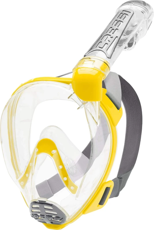 Cressi Duke Full Face Snorkel Dry Mask - Available in Standard Version or with Action Cam Holder, Adult Unisex