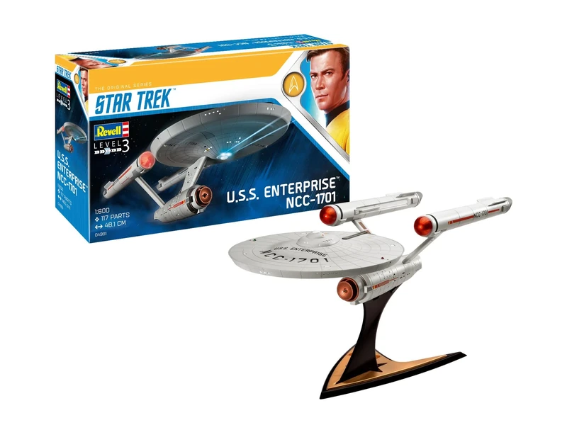 Revell 04991 U.S.S. Enterprise NCC-1701 (TOS) 1:600 Scale Unbuilt/Unpainted Plastic Model Kit