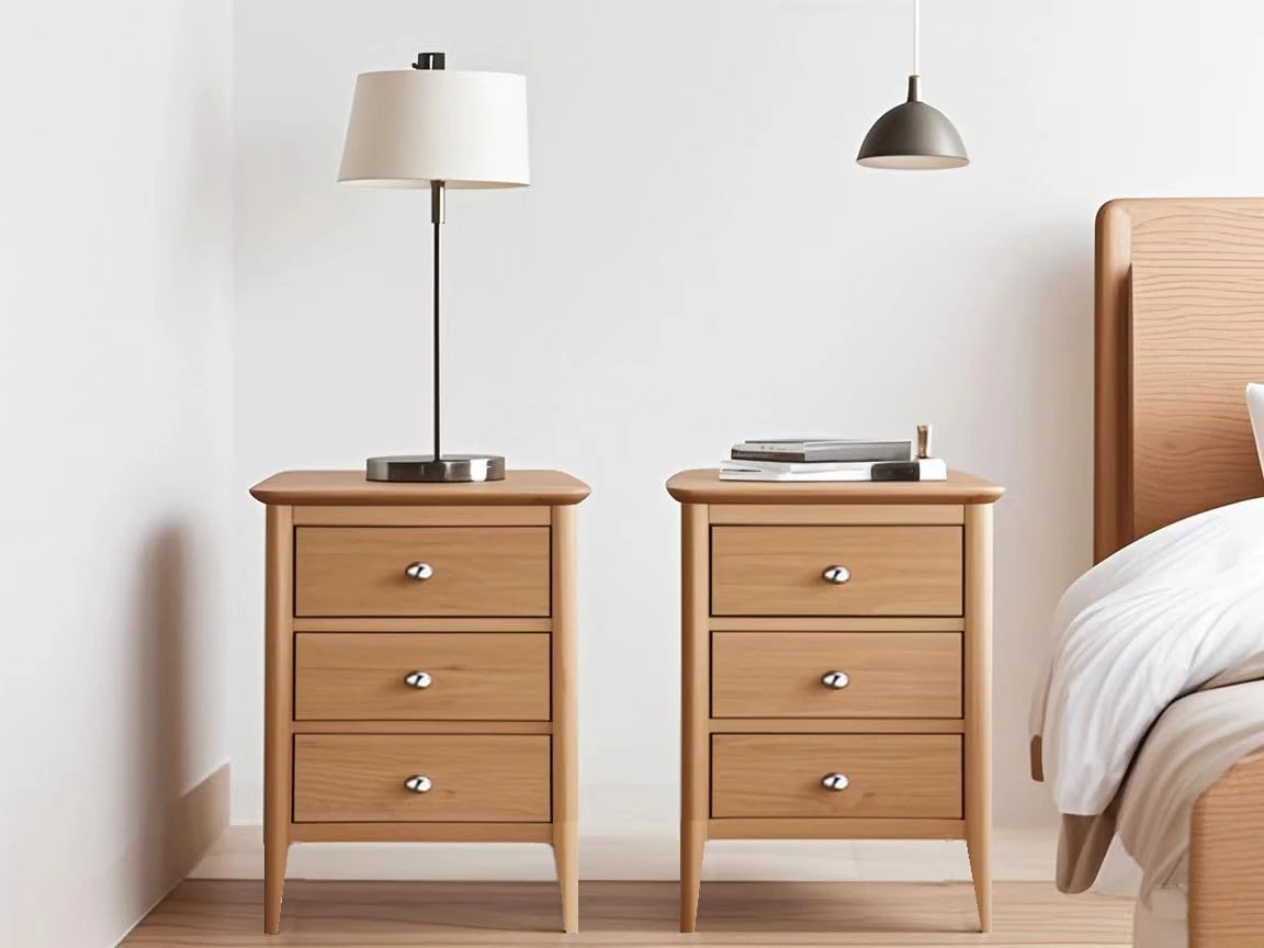 Furniture Octopus Pair of Dolcea Original Oak Small Bedside Cabinets