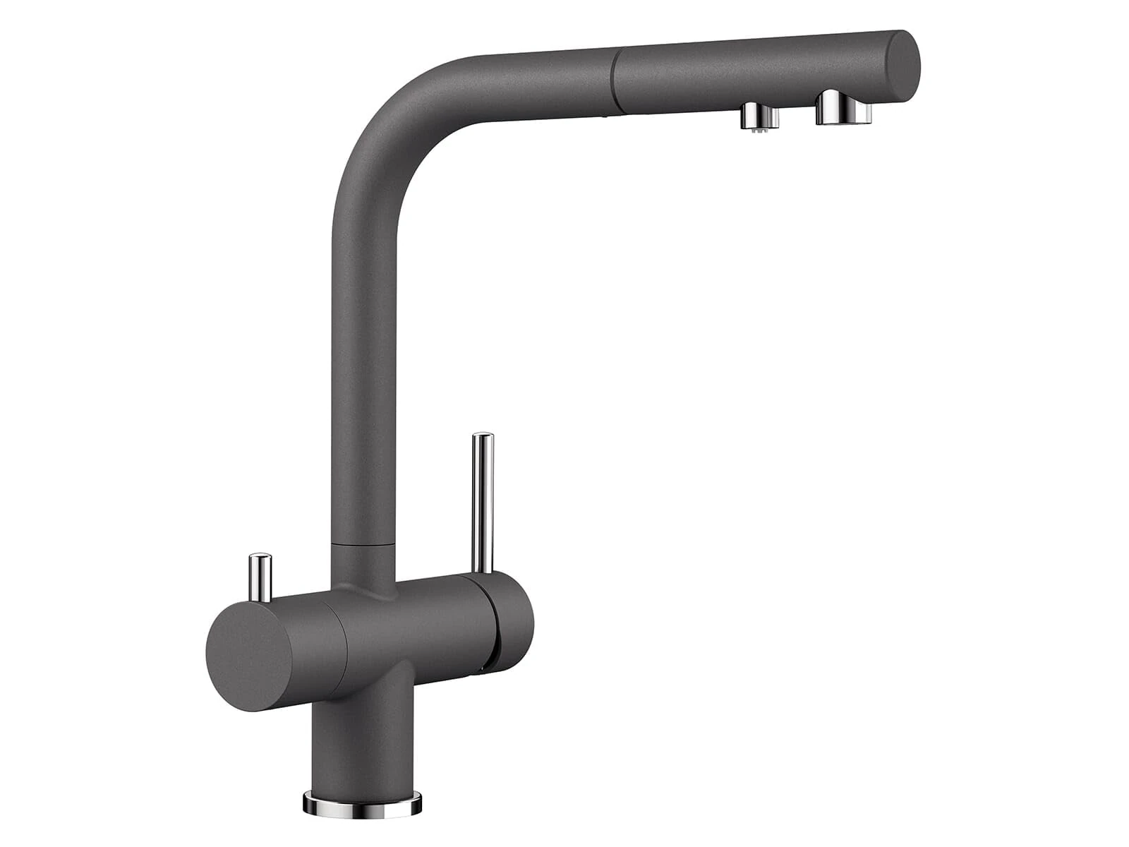 BLANCO x Fontas-S II - Grey of The Rock Kitchen Sink tap Made of Granite (Silgranite) with a Pull-Out spout rock-525207