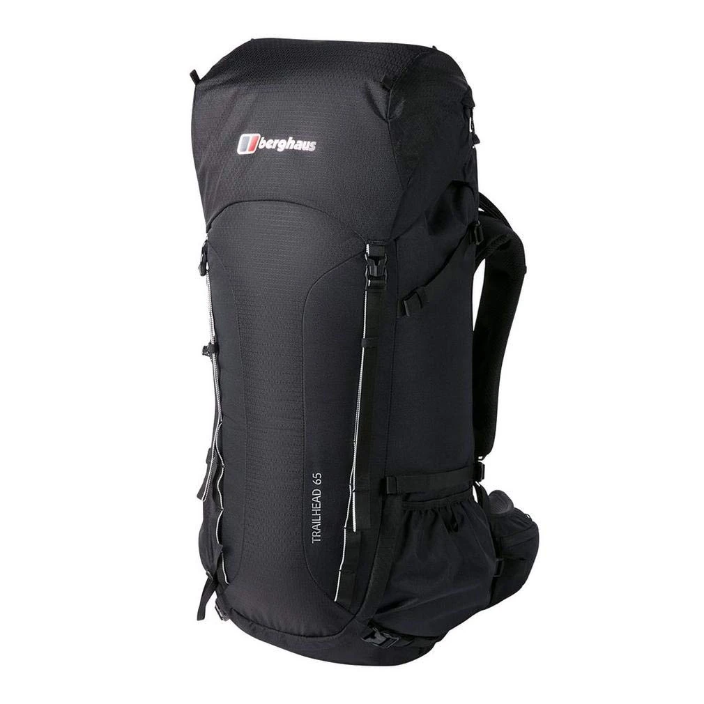 Berghaus Men's Trailhead 2.0 65 Litre Rucksack | Extra Comfort | Adjustable Design, Black/Black