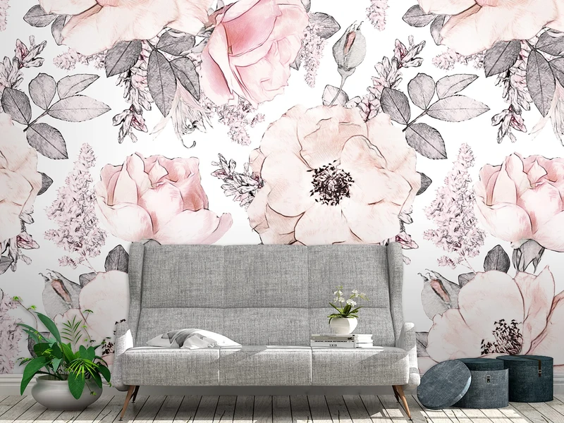 Oedim Wallpaper, Flowers | 500 x 300 cm | Living Rooms - Image 1