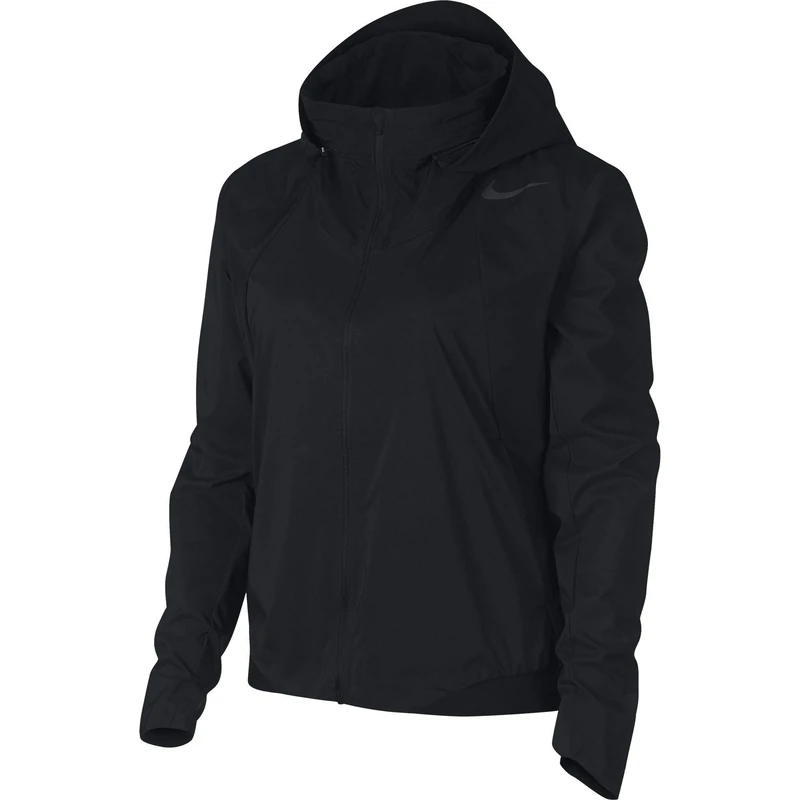 Nike Women W Nk Zonal Aroshld Jkt Hd Jacket - Black, Large