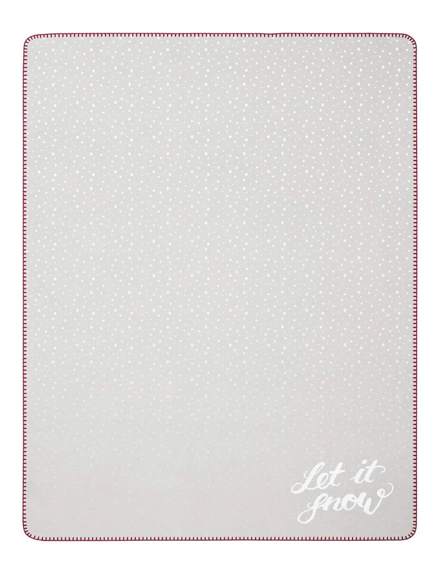 Biederlack Throw, Cotton Blend, Grey, 150 x 200 cm - Image 1