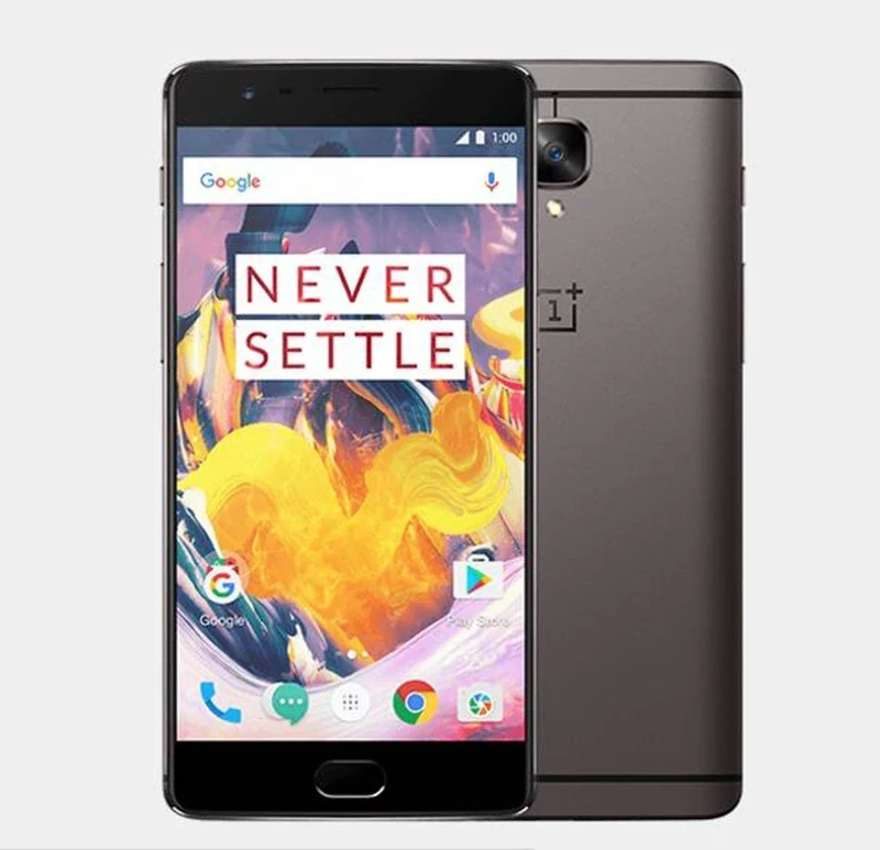 OnePlus 3T 64GB A3003 Dual-SIM Factory Unlocked / Simfree (Gunmetal) (Renewed)