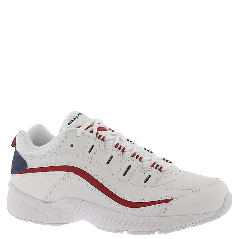 Easy Spirit Women's Romy Sneaker, White/Red, 8.5 UK