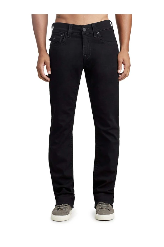 True Religion Men's Ricky Flap Sn, 2sb Body Rinse Black, 28