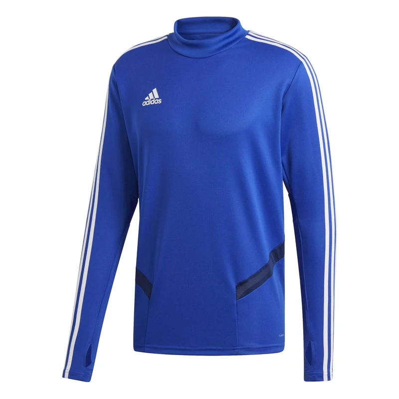 Adidas Men's TIRO19 TR TOP Sweatshirt, Bold Blue/Dark Blue/White, 2XL