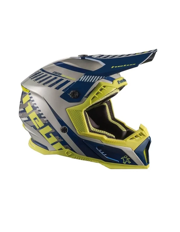 HEBO MX Stratos Enduro Helmet, Unisex, Adult, Blue, S - Image 1