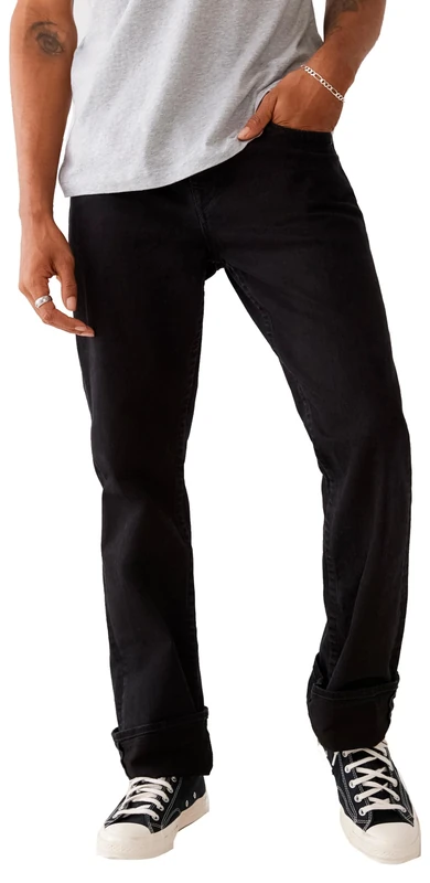 True Religion Men's Ricky Flap Sn, 2sb Body Rinse Black, 29