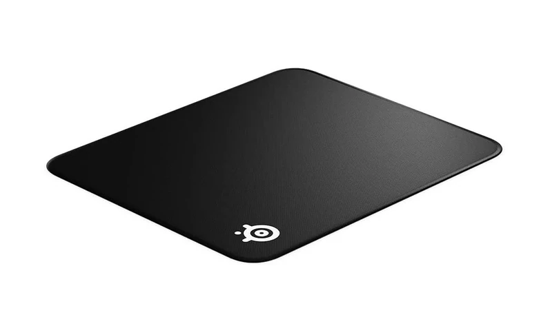 SteelSeries QcK Edge Cloth Gaming Mouse Pad - Never-fray Stitched Edges - Optimized For Gaming Sensors - Size M (320 x 270 x 2mm) - Black
