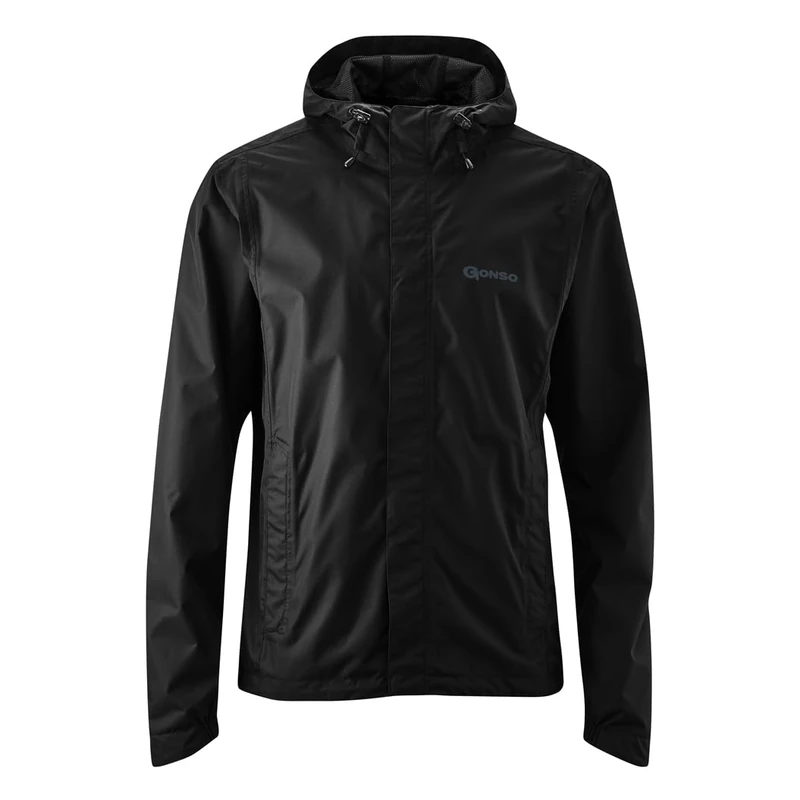 Gonso Save Light, Men's cycling jacket, Waterproof rain jacket, Waterproof up to 10,000 mm & windproof, G-Tex, 2-ply laminate & taped seams, Wide fit, PFC-free