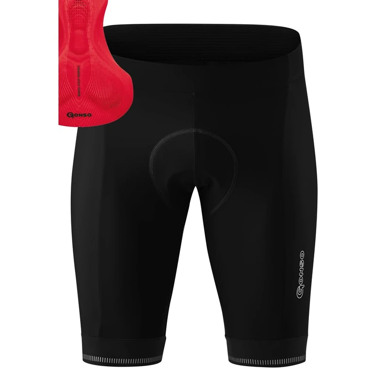 Gonso Sitivo M, Men's cycling shorts, With Sitivo Comfort seat pad, High elasticity of movement and anti-slip silicone leg grippers, Tight fit