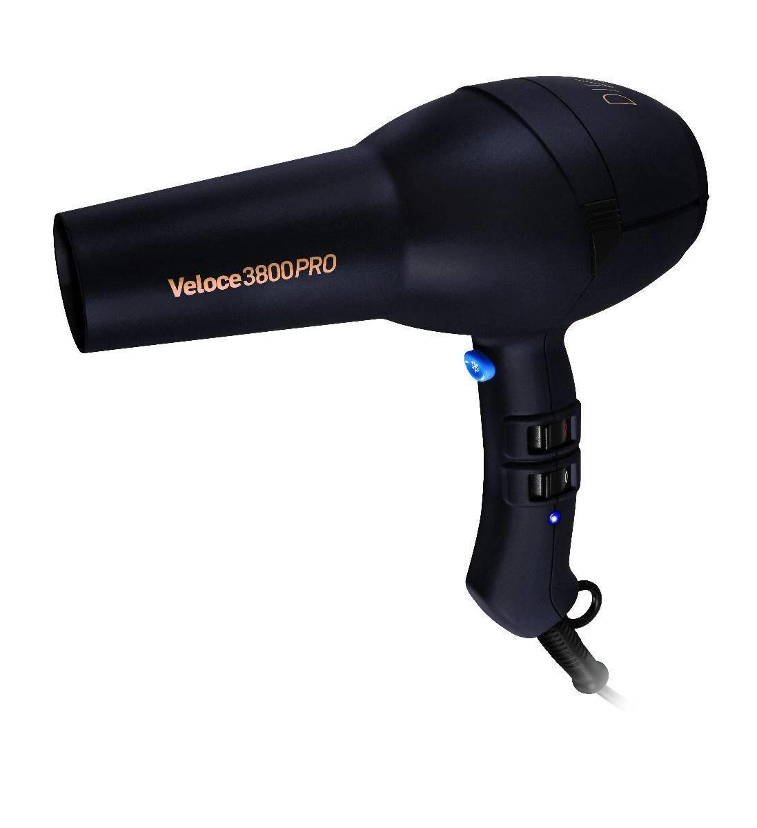 Diva Pro Styling Edit Veloce 3800 Pro Dryer Black 2200 W Professional Hairdryer with Ionic Conditioning EDT105