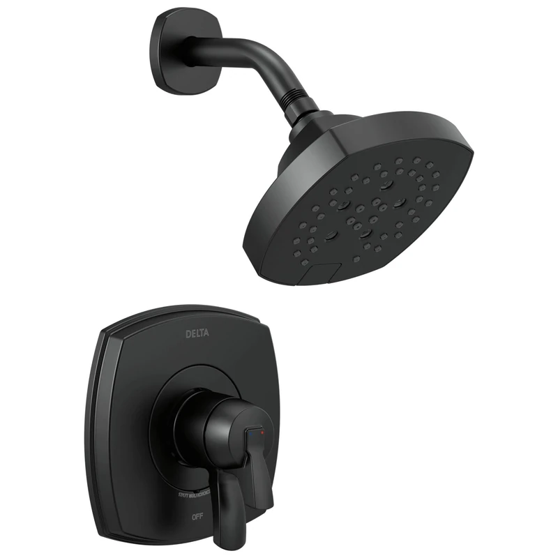 DELTA FAUCET T17276-BL Stryke Shower Only, Matte Black, Without Rough