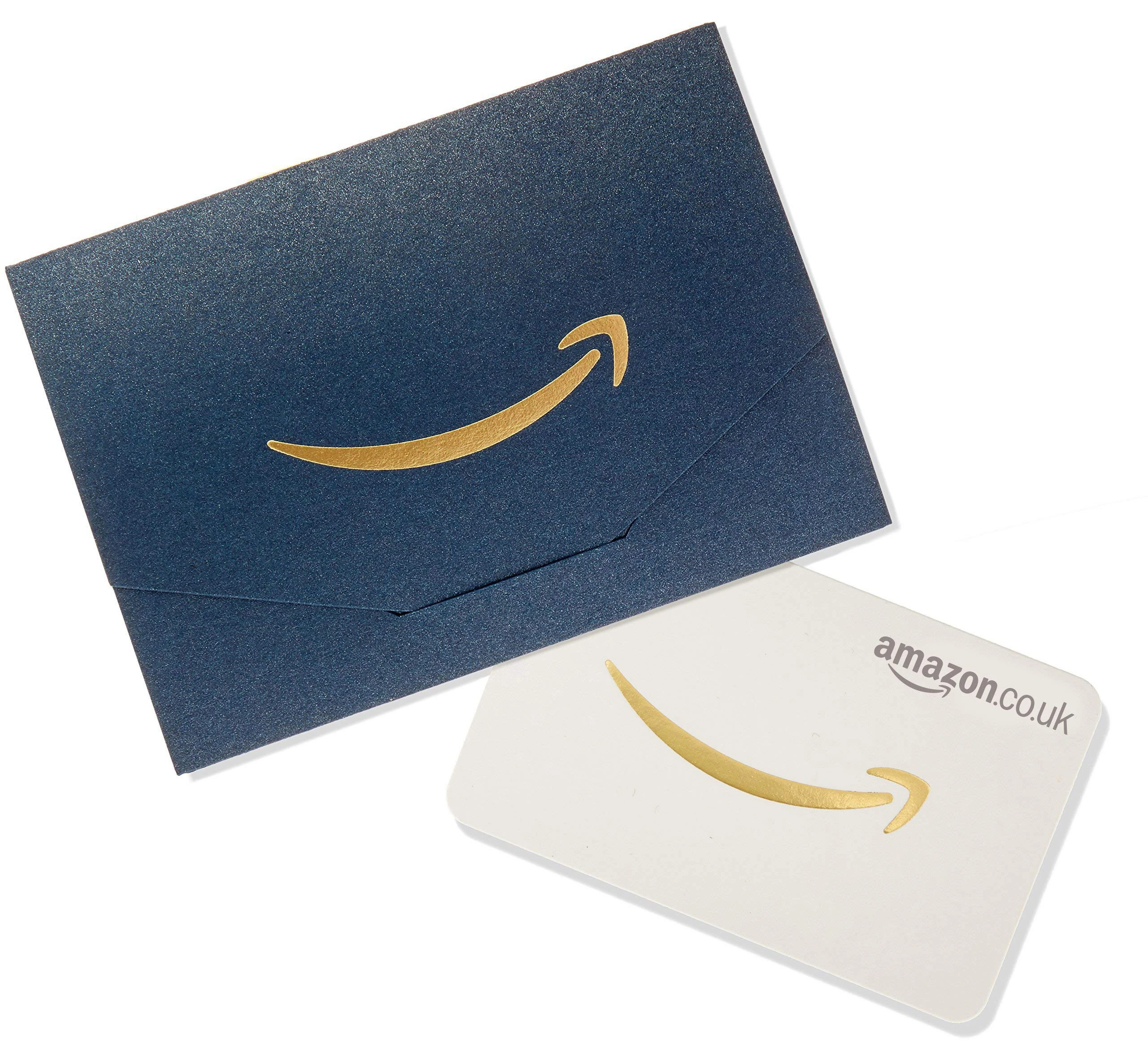 Amazon.co.uk Gift Card for Custom Amount in a Navy and Gold Mini Envelope