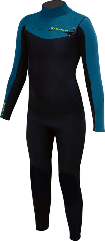 SOLA Kid's System 5/4 Youth Fullsuit, Black/Blue, 3XL