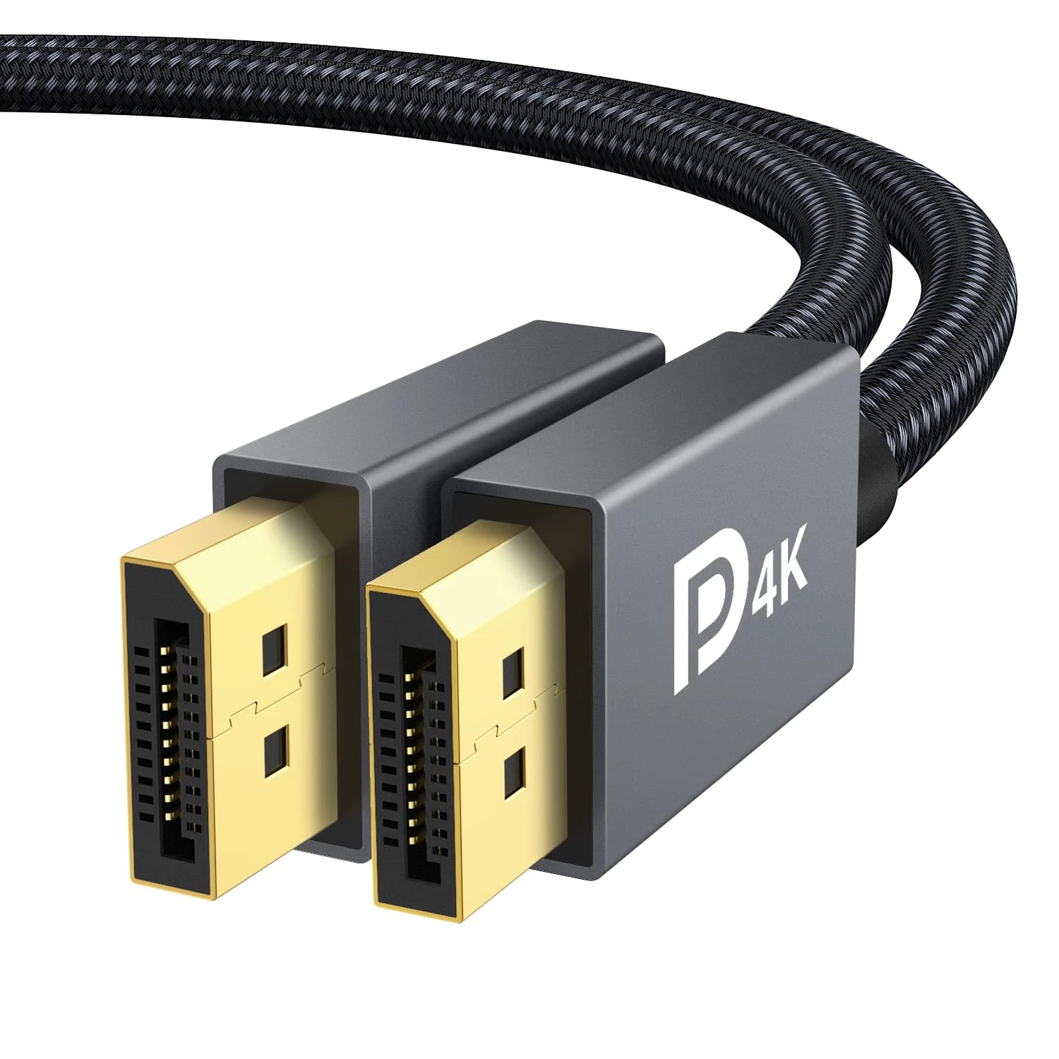 IVANKY VESA Certified DisplayPort Cable, DP to DP Cable Support 3D, 4K@60Hz, 2K@144Hz, 2K@165Hz, FreeSync&G-Sync, Display Port Lead Compatible for Gaming Monitor, Graphic Card, HDTV, PC 2M/Grey
