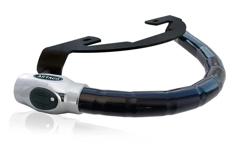 Artago 1644ART Anti-Theft Motorbike Handlebar Lock Practic ART, High-End + Bracket for Honda Scoopy SH 125/150 2017 2018