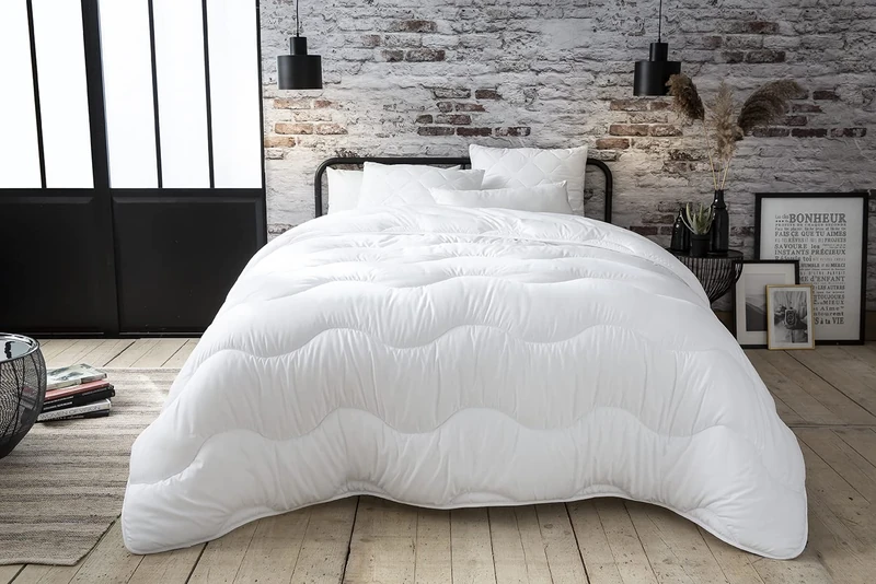 Abeil Duvet Fabric: 100% Microfibre, Filling, Blanche, 260 x 240 cm