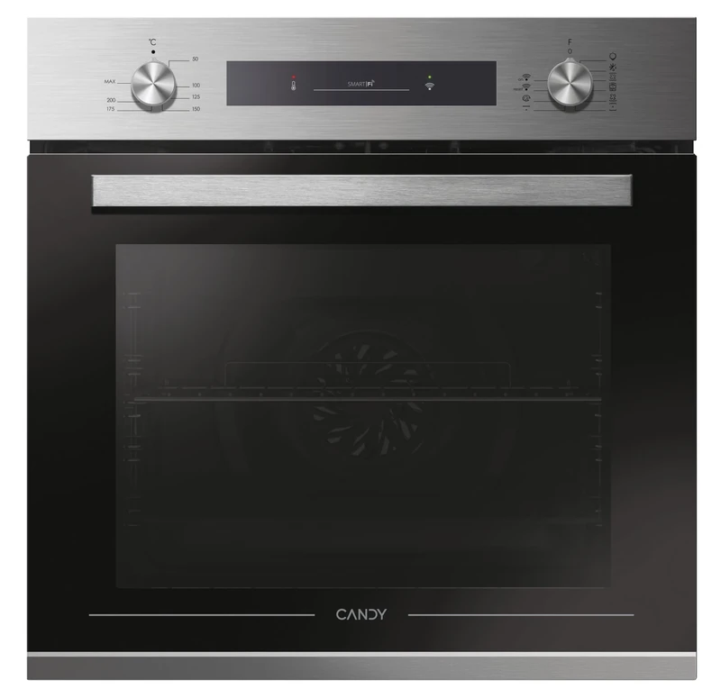 CANDY FCP602X E0/E 65 Litre WIFI Connectivity, Multifunction Oven and grill, 8 Functions, Hydro Easyclean, Stainless Steel, 60cm
