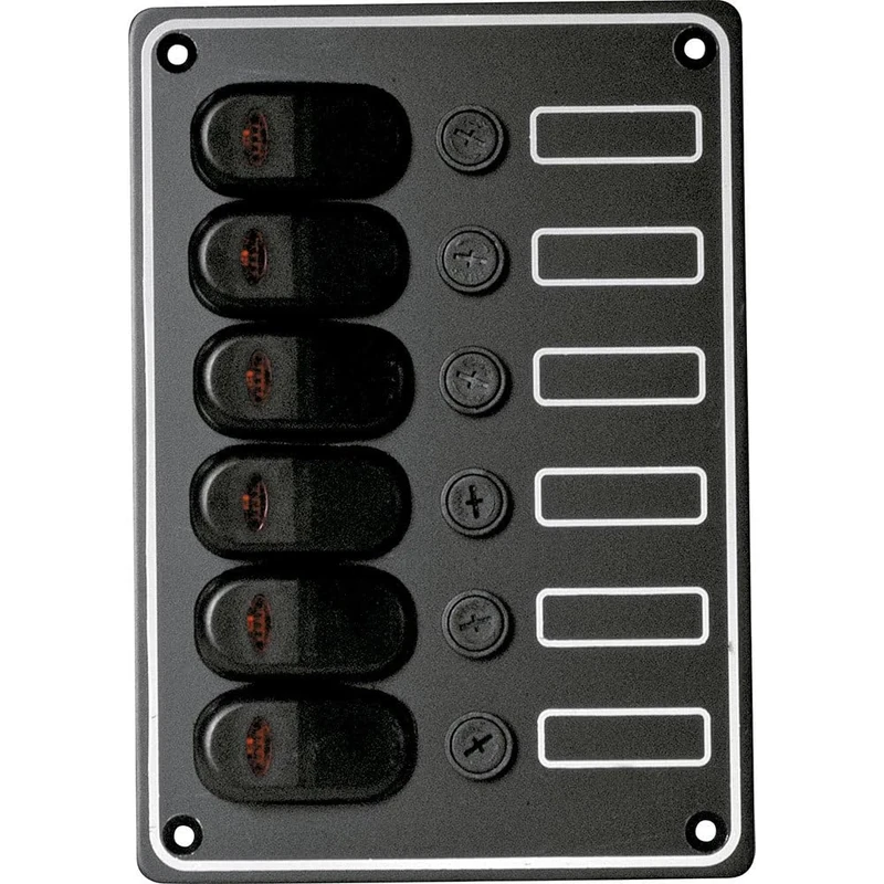 SWITCH PANEL WATERPROOF 6 GANG