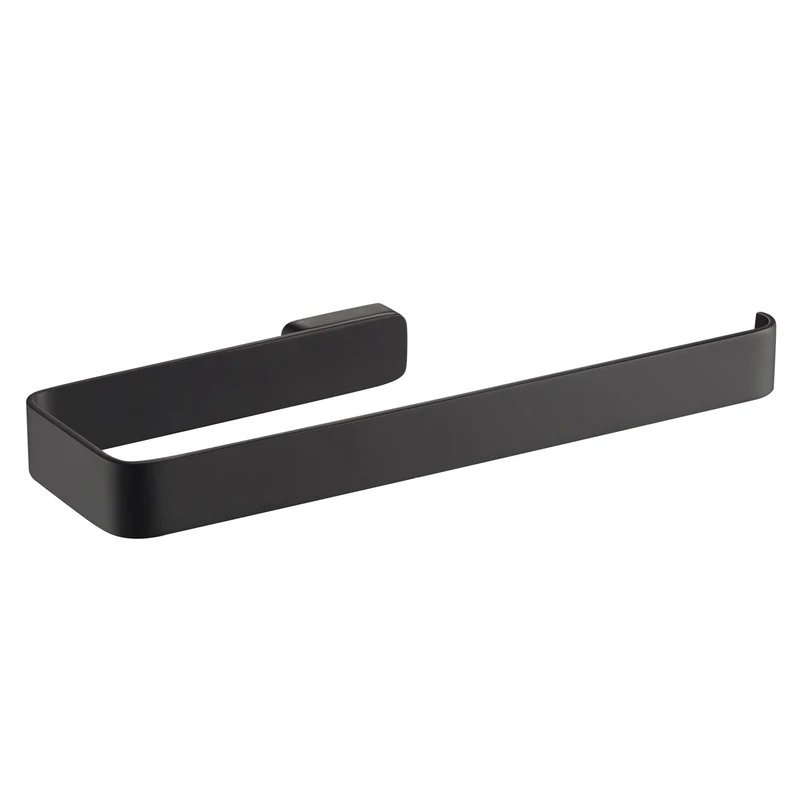 KRAUS Stelios Bathroom Towel Ring, Matte Black Finish, KEA-19925MB