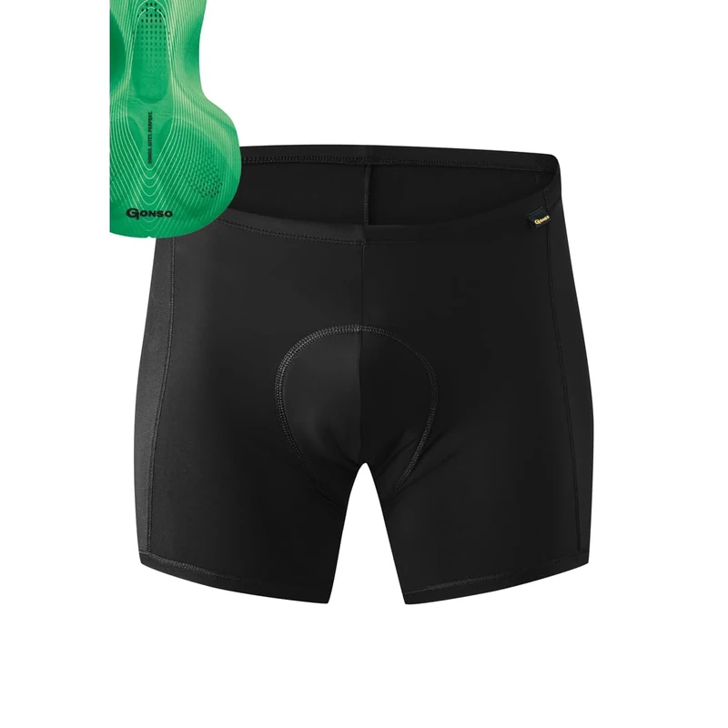 Gonso Sitivo U M, Men's cycling underpants, Fit under all cycling shorts and tights, With Sitivo seat pad with Poron elements, Tight fit