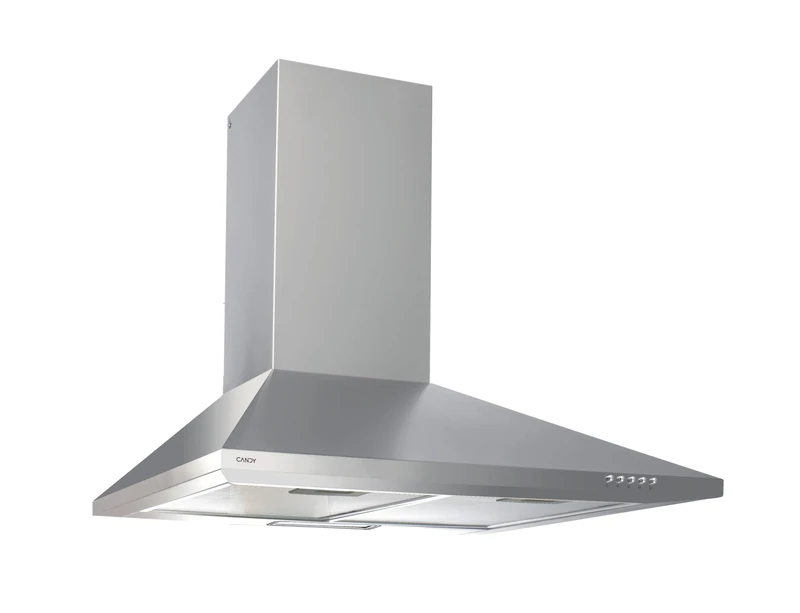 Candy CCE116/1X, Cooker hood 60 cm, 3 power levels, 305 m3/h extraction capacity, LED lights, Grease protection panels, Carbon filters, 67W, 62dB, Stainless steel