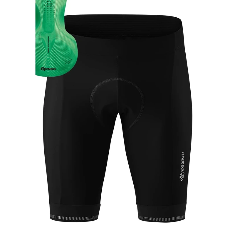Gonso Sitivo M, Men's cycling shorts, With Sitivo Comfort seat pad, High elasticity of movement and anti-slip silicone leg grippers, Tight fit