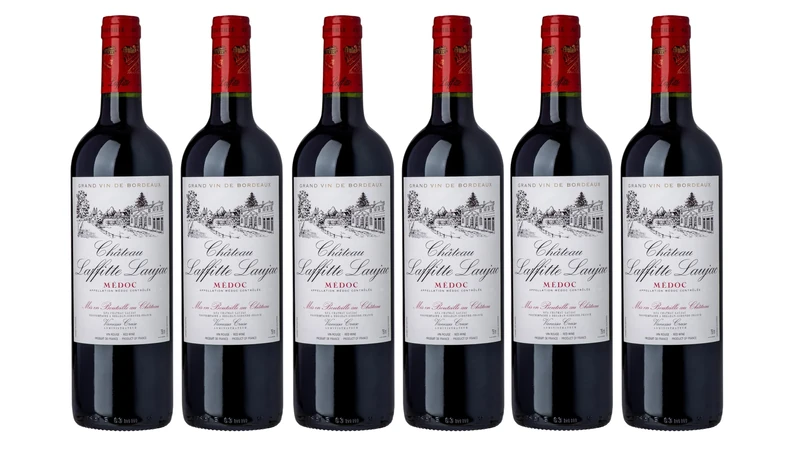 CHATEAU LAFFITTE LAUJAC - French Red Wine - Grand Vin Rouge Bordeaux - Cru Bourgeois in 1932- AOP Médoc 6 bottles Pack (13.5%)