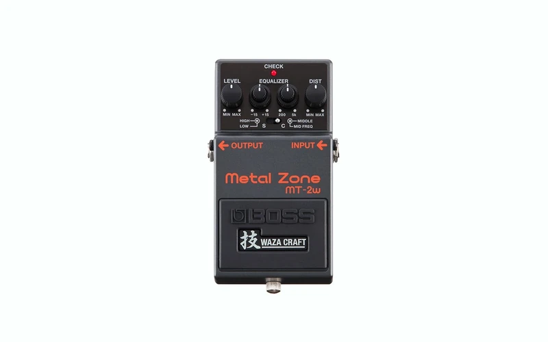 BOSS Mt-2W Metal Zone Waza Craft, Standard And Custom Mode And Powerful Three-Band Eq