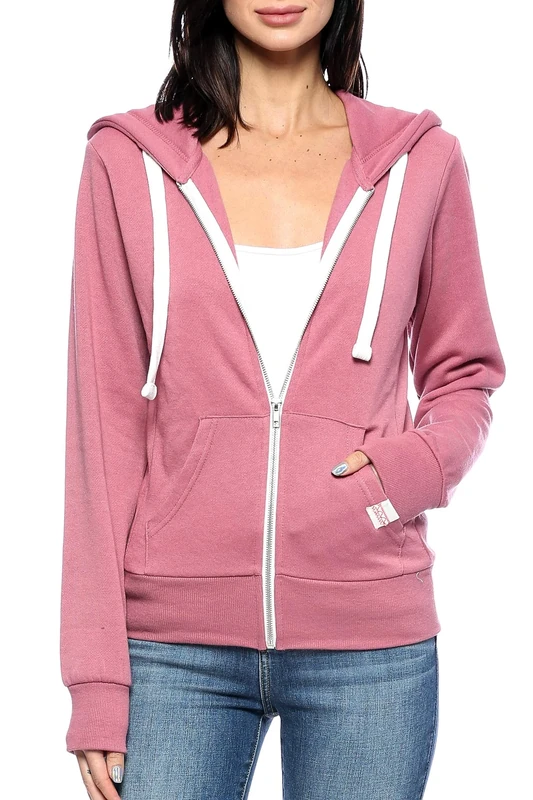 Urban Look Womens Active Long Sleeve Fleece Zip Up Hoodie with Plus Size - - S
