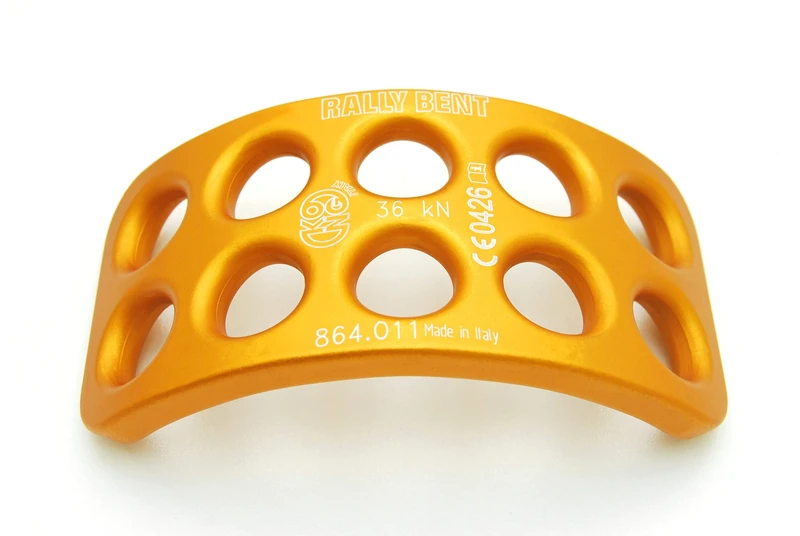 KONG Rally Bent Curved Anchor Plate, Orange,
