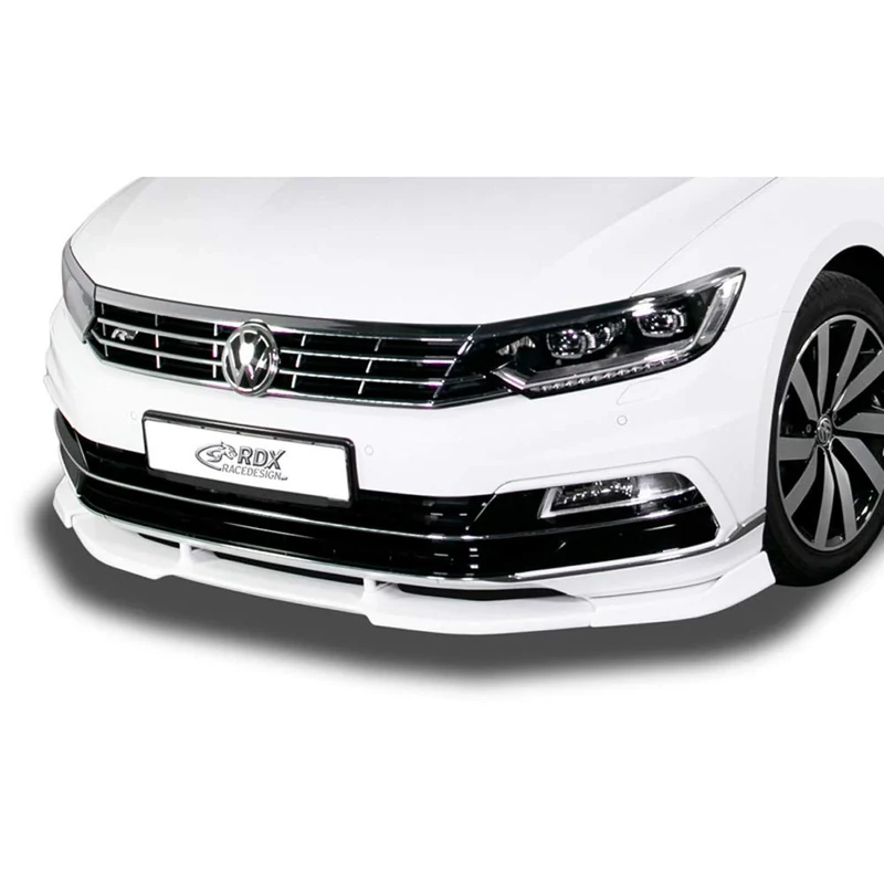 RDX Racedesign Front spoiler Vario-X compatible with Volkswagen Passat 3G (B8) R-Line 2014-2019 (PU)
