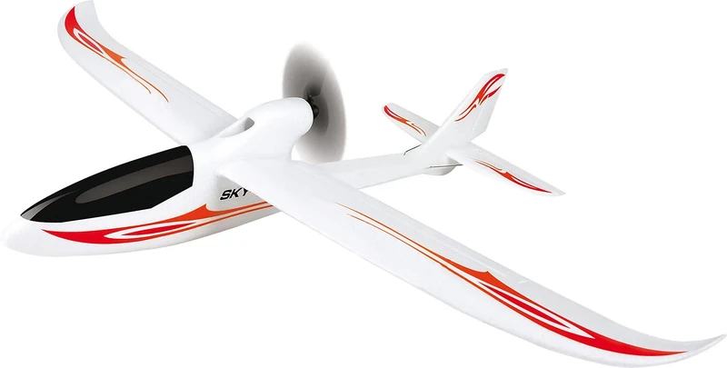 Amewi 24058 Skyrunner V3 Gyro RC Motor Flight Model RTR 750 mm, 1844806, White