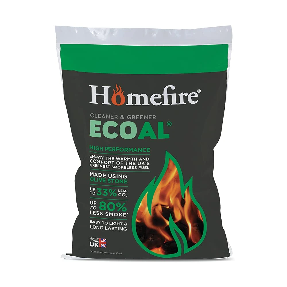 Homefire Ecoal Long Lasting Smokeless Fuel, 20kg, White