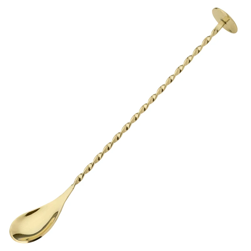Utopia F94040 Gold Cocktail Mixing Spoon 11" (28cm) Pack of 6