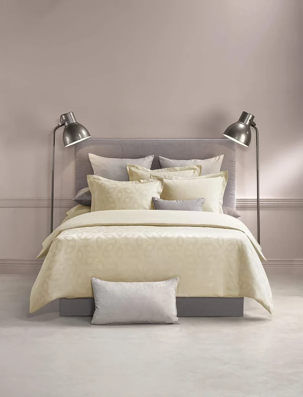 De Witte Lietaer Motion Bed Linen Set, 100% Cotton Satin, Sandshell, 1/140x200-1/60x70
