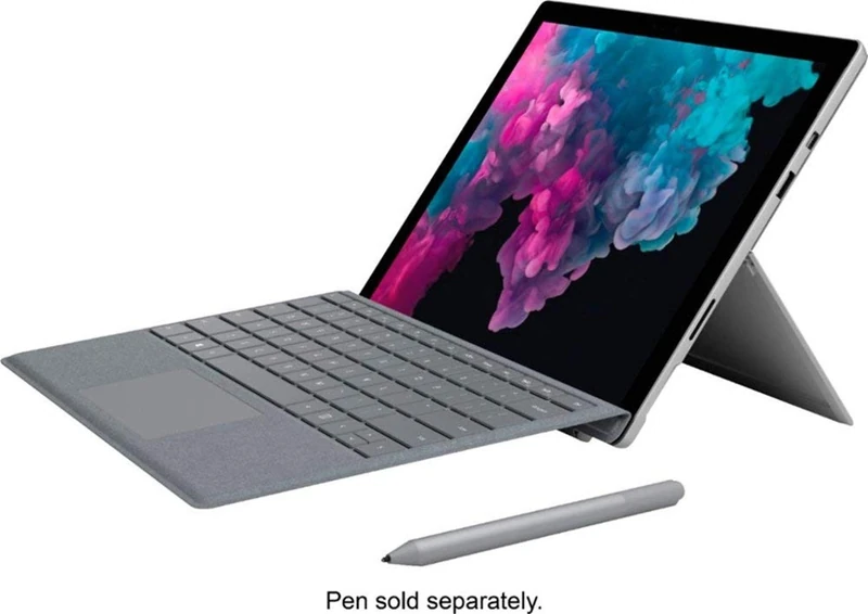 Microsoft Surface Pro 6 12.3-Inch Tablet - (Silver) (Intel Core i5, 8 GB RAM, 128 GB SSD, Intel UHD Graphics 620, Windows 10 Home) with Signature Type Cover - Platinum