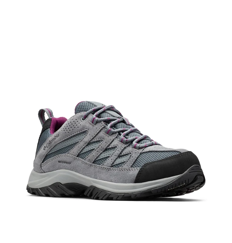 Columbia Women's Crestwood WP waterproof low rise hiking shoes, Grey (Graphite x Wild Iris), 7 UK