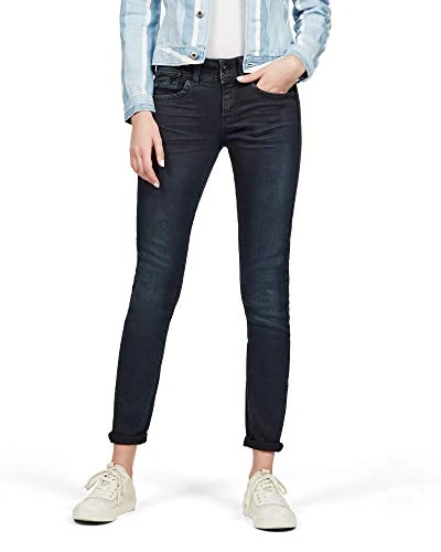 G-STAR RAW Women's Lynn Mid Skinny Jeans, Blue (dk vintage aged D12913-9615-A277), 23W / 34L