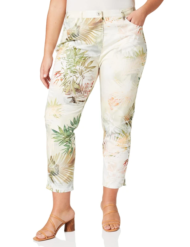 Raphaela by Brax Women's Lesley S | Super Slim | 12-1847 Trouser Not Applicable, Multicolour (Khaki 35), W38/L30 (Manufacturer Size: 48) - Image 1