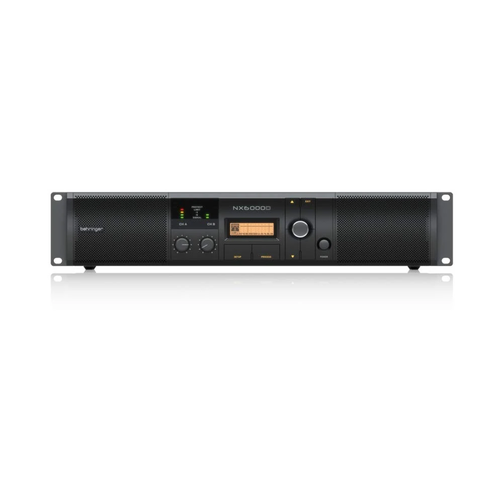 Behringer NX6000D Ultra-Lightweight 6000 Watt Class-D Power Amplifier with DSP Control and SmartSense Loudspeaker Impedance Compensation