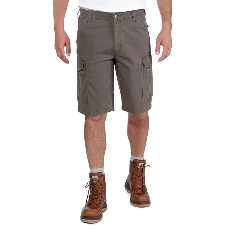 Carhartt Men's Rugged Flex® Relaxed Fit Canvas Cargo Work Short, Tarmac, W32