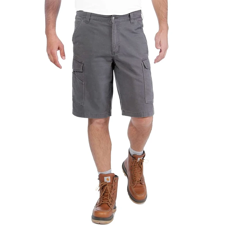 Carhartt Men's Rugged Flex® Relaxed Fit Canvas Cargo Work Short, Shadow, W40